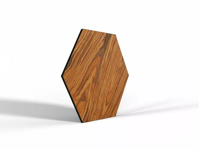 Panel dekoracyjny Palisander Brazylijski - Heksagon 43 cm