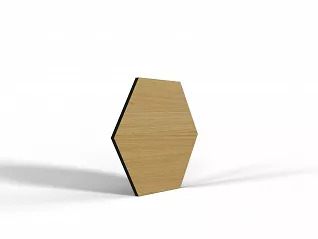 Panel fornirowany Dąb Europejski -  Heksagon 33 cm